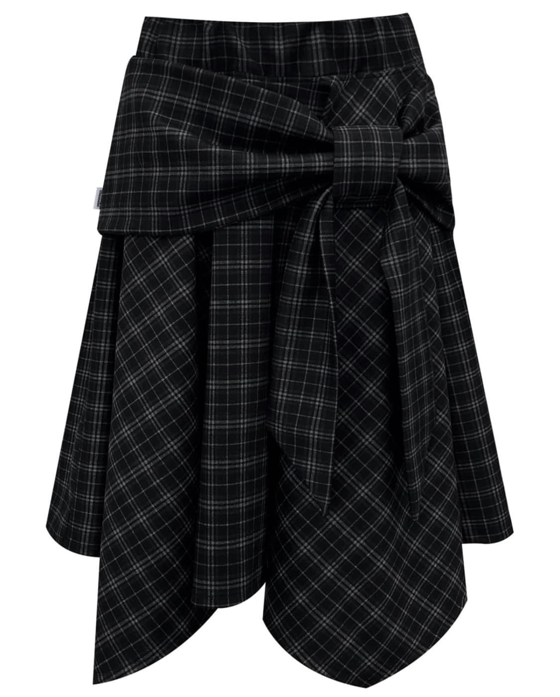 구함) 체메씨 보우 언발란스 체크스커트 상품이미지1