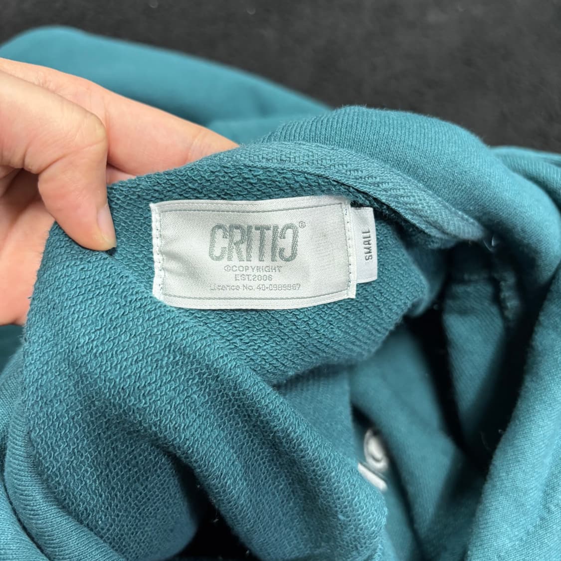 S 95 크리틱 청록 후드티 상품이미지3