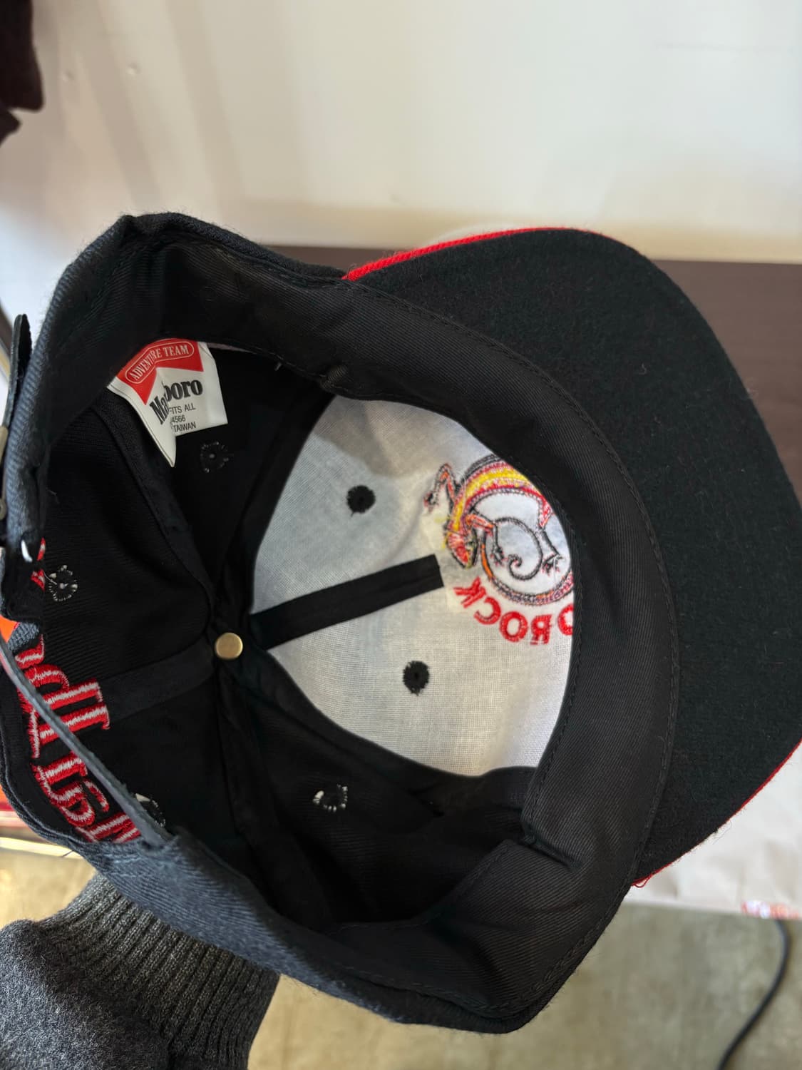 90s Marlboro LIZARD ROCK 투톤 캡 상품이미지7