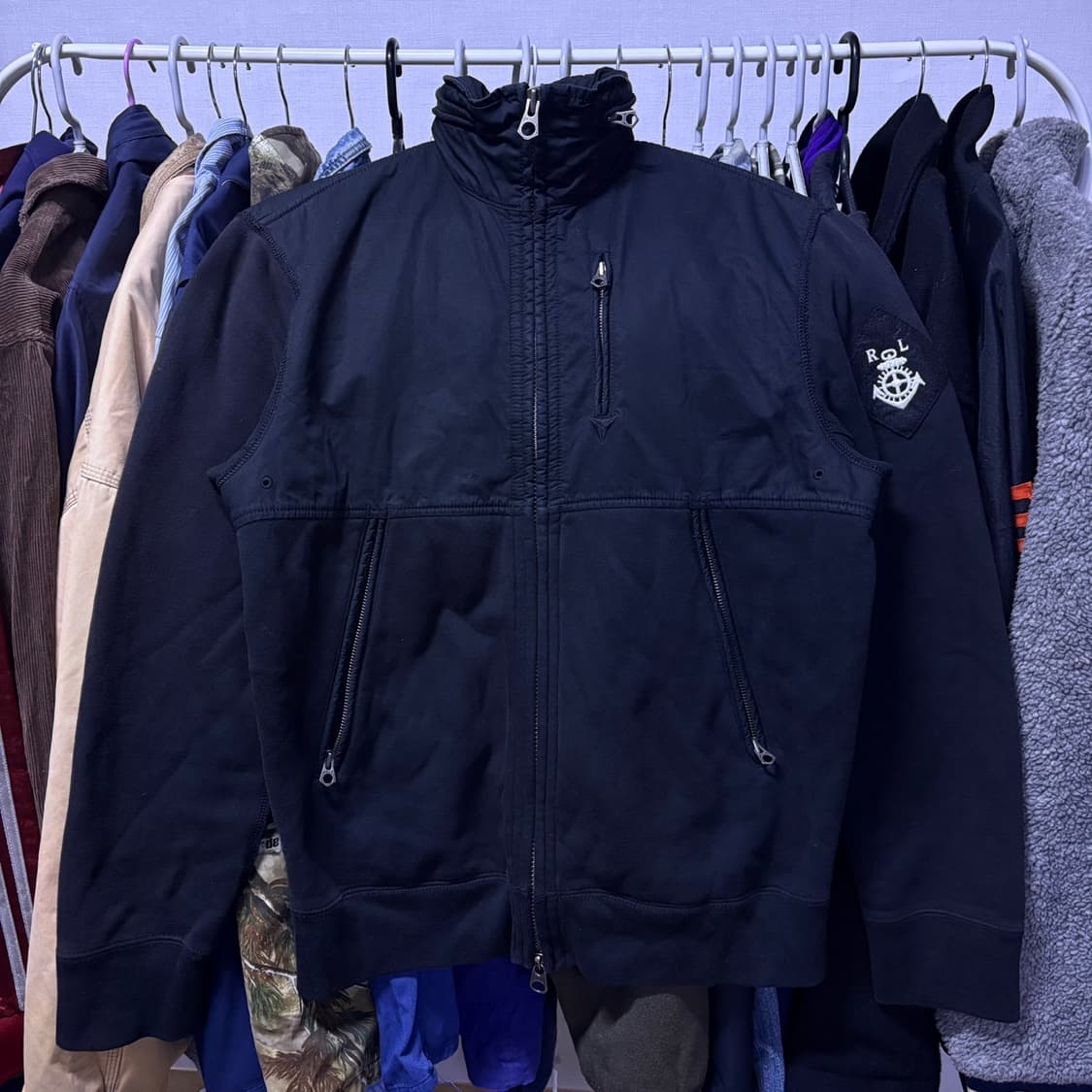 폴로 랄프로렌 블랙 RL패치 자켓 M 상품이미지1