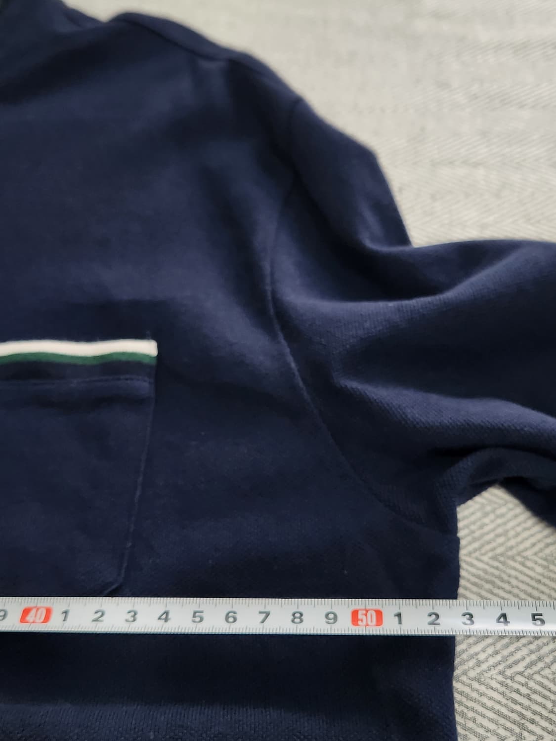 [105] 빈폴 네이비 헨리넥 긴팔 티셔츠 남성 105사이즈 상품이미지8