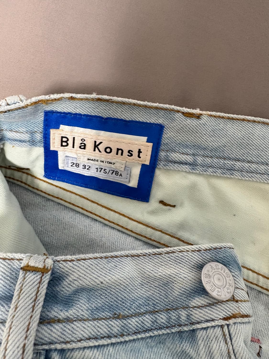 아크네 랜드 라이트블루 연청 청바지 28/32 상품이미지6