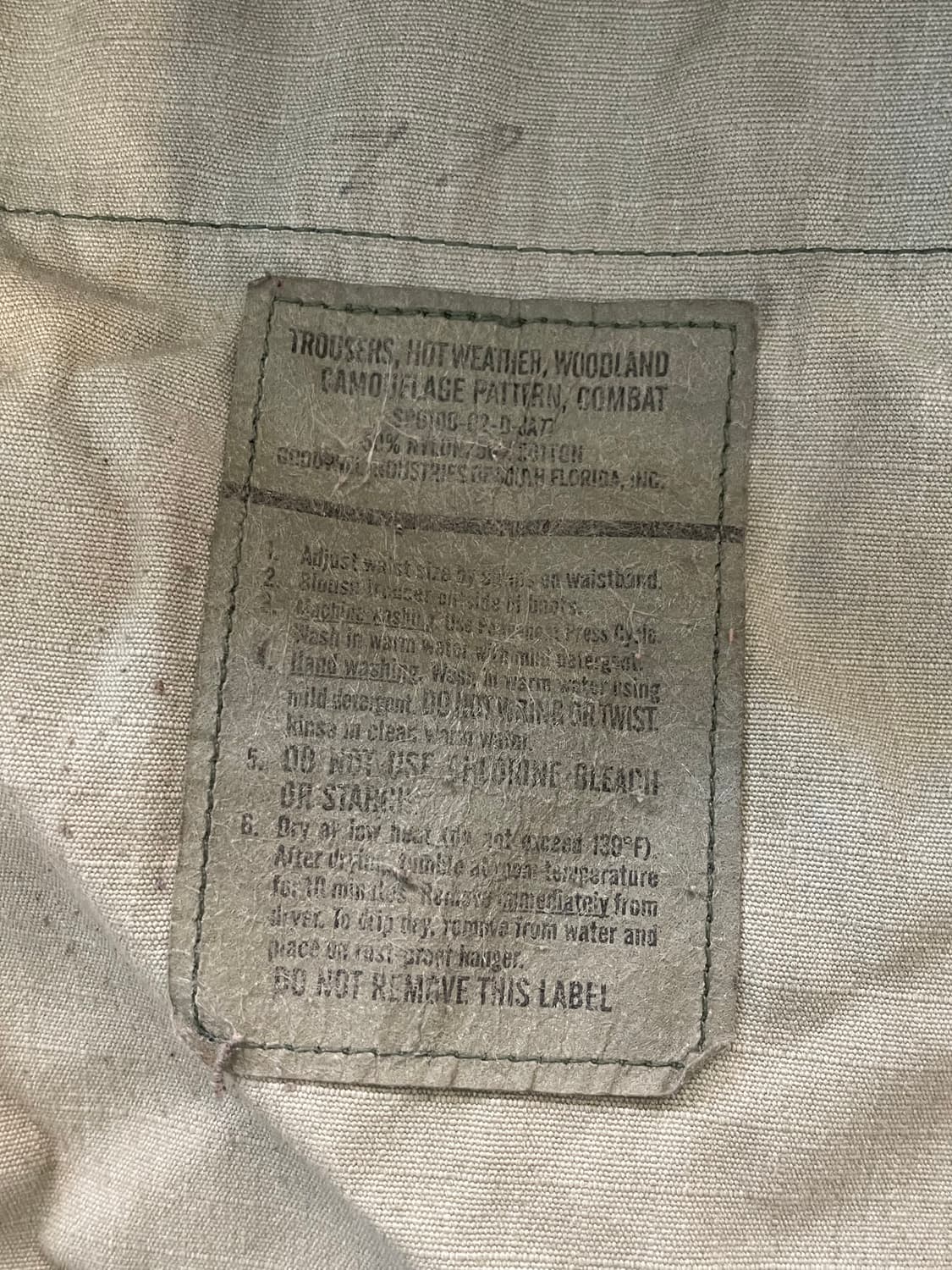 BDU 밀리터리 카고 바지 우드랜드 패턴 상품이미지5