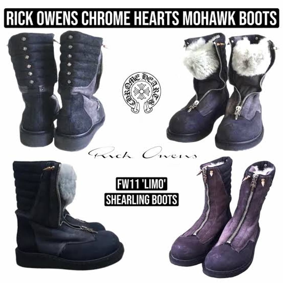 릭오웬스 쉬어링모호크 부츠 상품이미지9