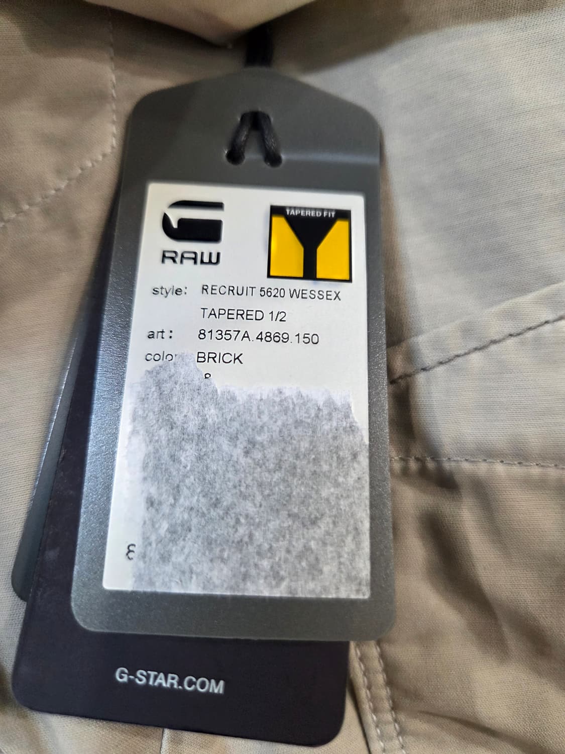 G-Star Raw 5부 면 반바지 베이지(28) 상품이미지4