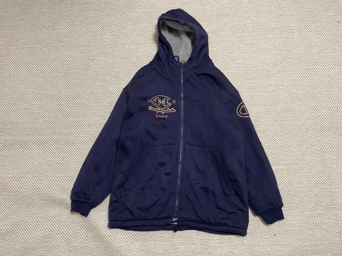 챔피온 컬리지 로고 자수 후드 집업 J03273 상품이미지4