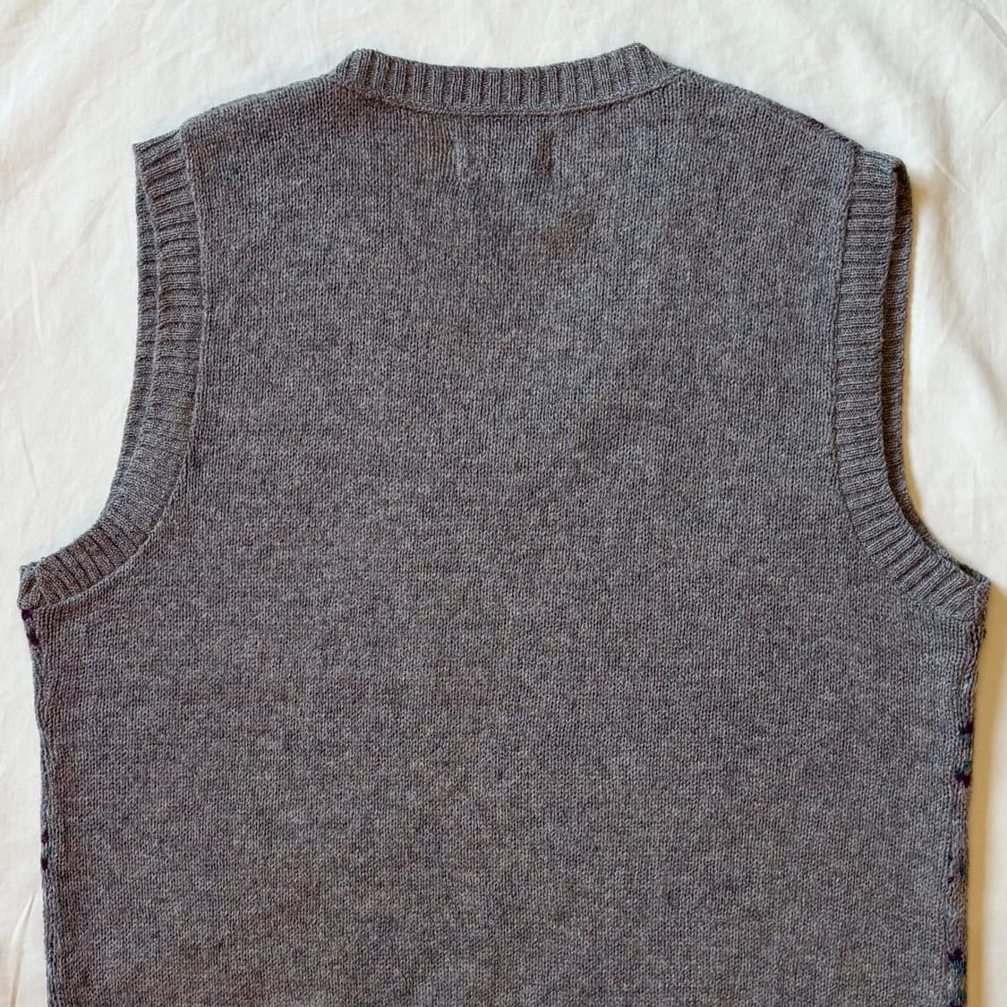 [107-110] 80s USA 페어아일 셰틀랜드 울 니트 베스트 상품이미지8