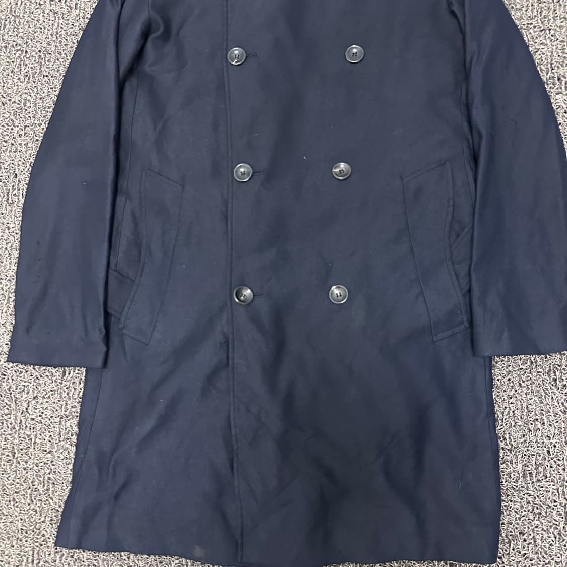 솔리드옴므 트렌치 코트 네이비 105(XL) 상품이미지3