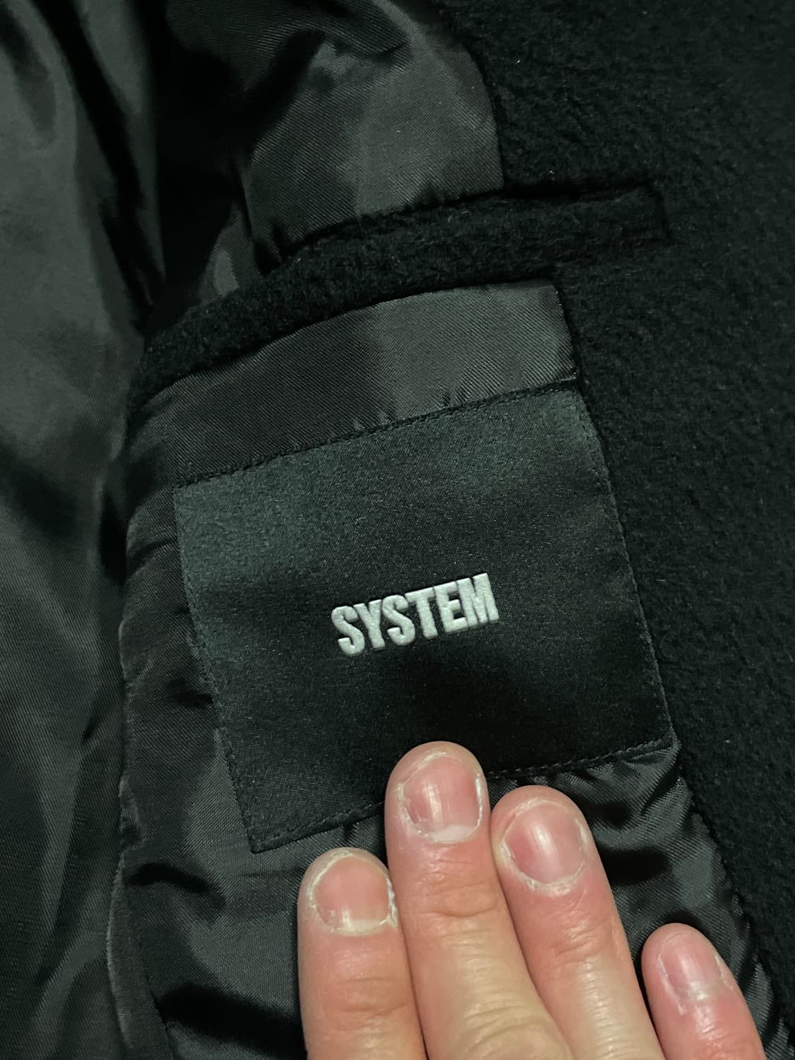 [M] SYSTEM 시스템옴므 오버사이즈 양모 알파카 더블 코트 상품이미지9