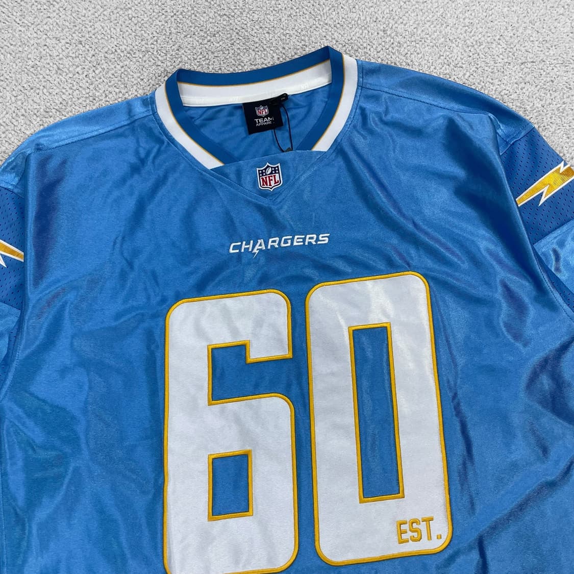 NFL 로스엔젤레스 차저스 플레이어 져지 반팔 스카이블루 상품이미지3