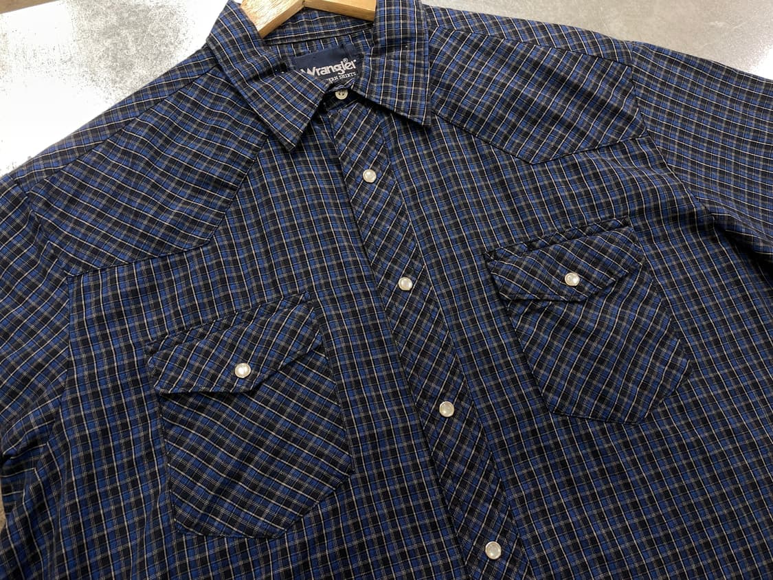 (L) Wrangler 랭글러 체크 웨스턴 반팔 셔츠 상품이미지8
