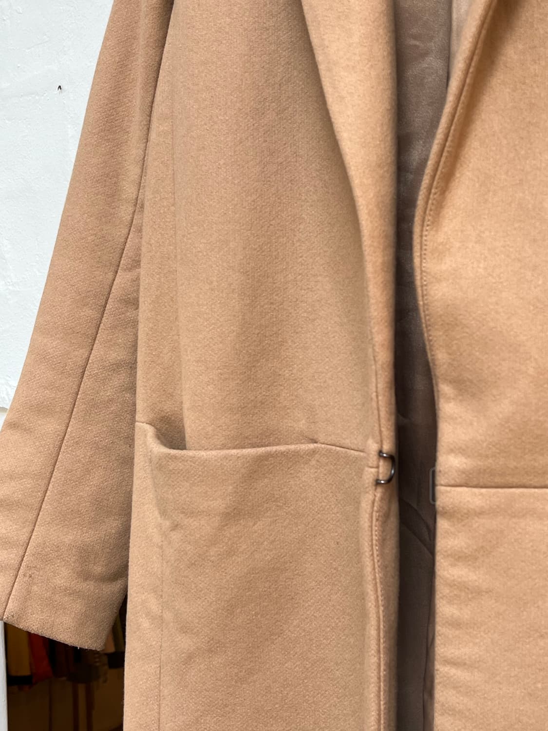 Theory 체스터필드 베이지 울 코트 M 상품이미지5