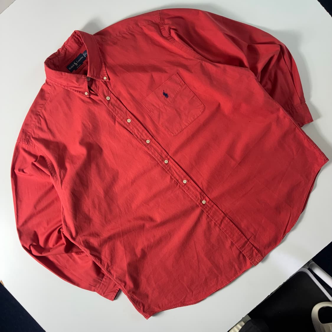 Polo  폴로 랄프로렌 자수 블레이크 코튼 핑크 빅셔츠  상품이미지2