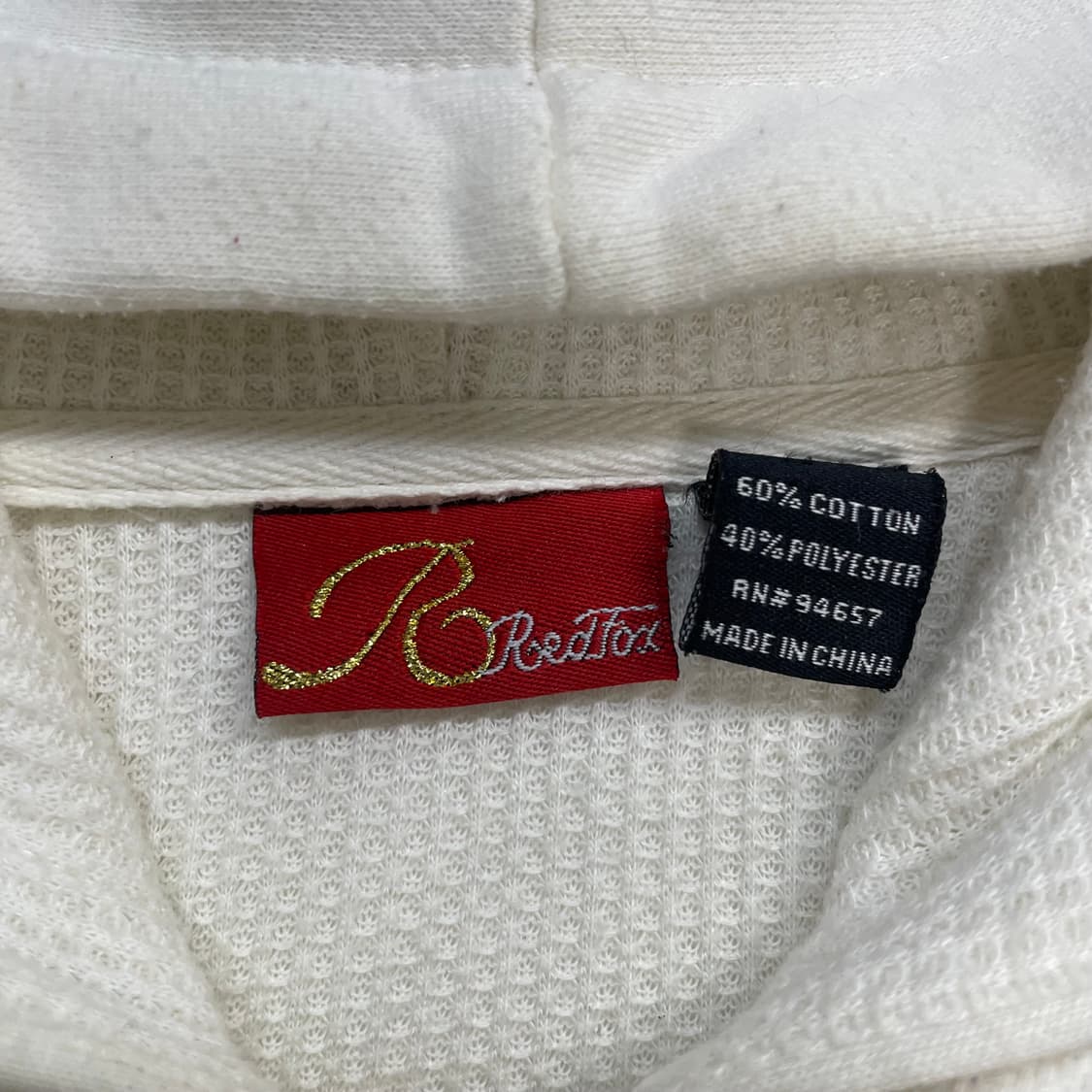 Red fox 레드폭스 펑크 스컬 후드집업 화이트 상품이미지3