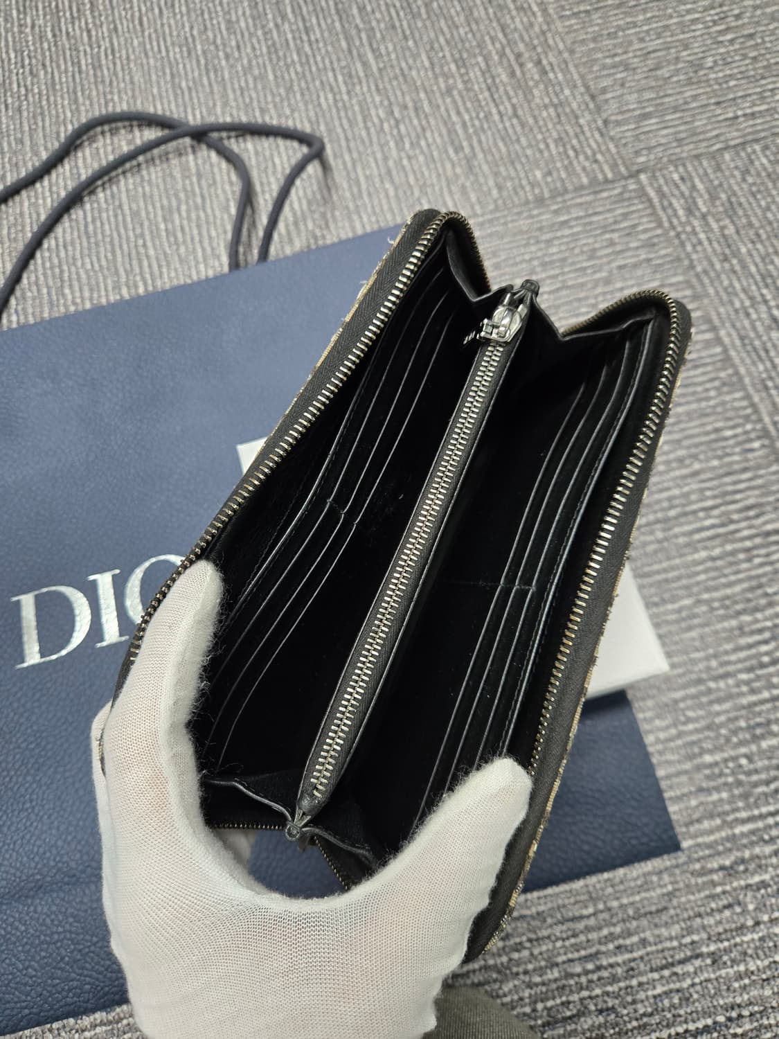 [특가][정품] 디올 오블리크 지퍼돌이 장지갑 상품이미지6
