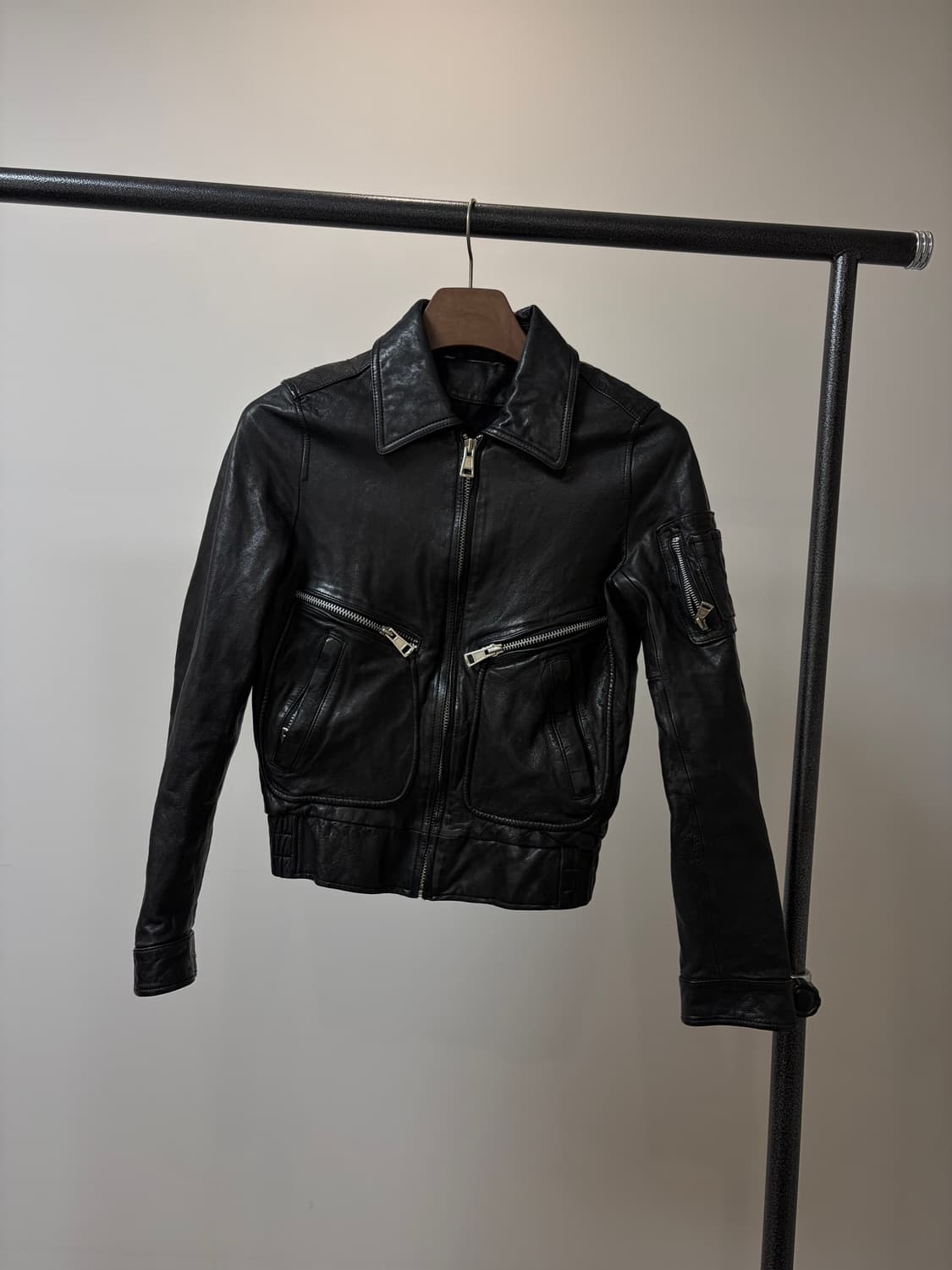 (66) 블루종 락시크 양가죽 자켓 상품이미지3