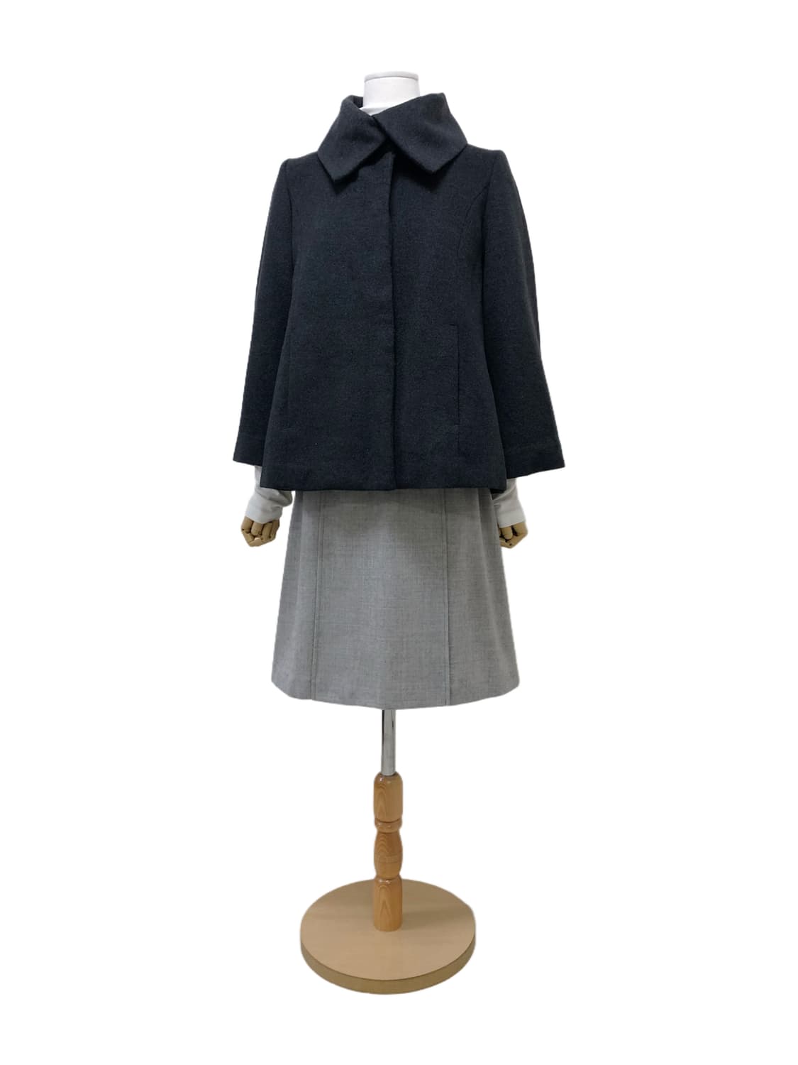 INDIVI 차콜 코트 상품이미지2