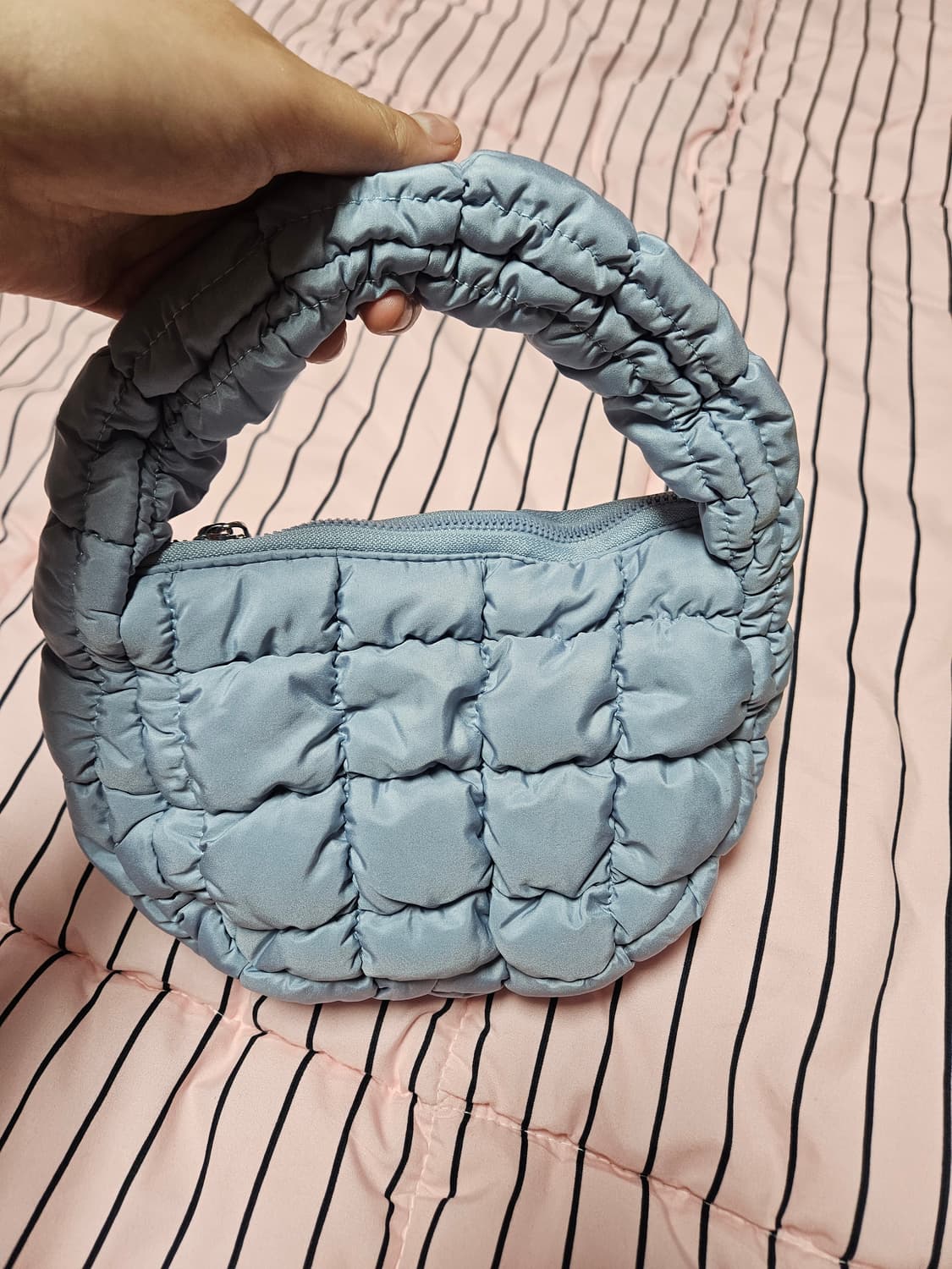 (새상품)미니 구름백 소라색 핸드백 에겐녀st! 상품이미지3