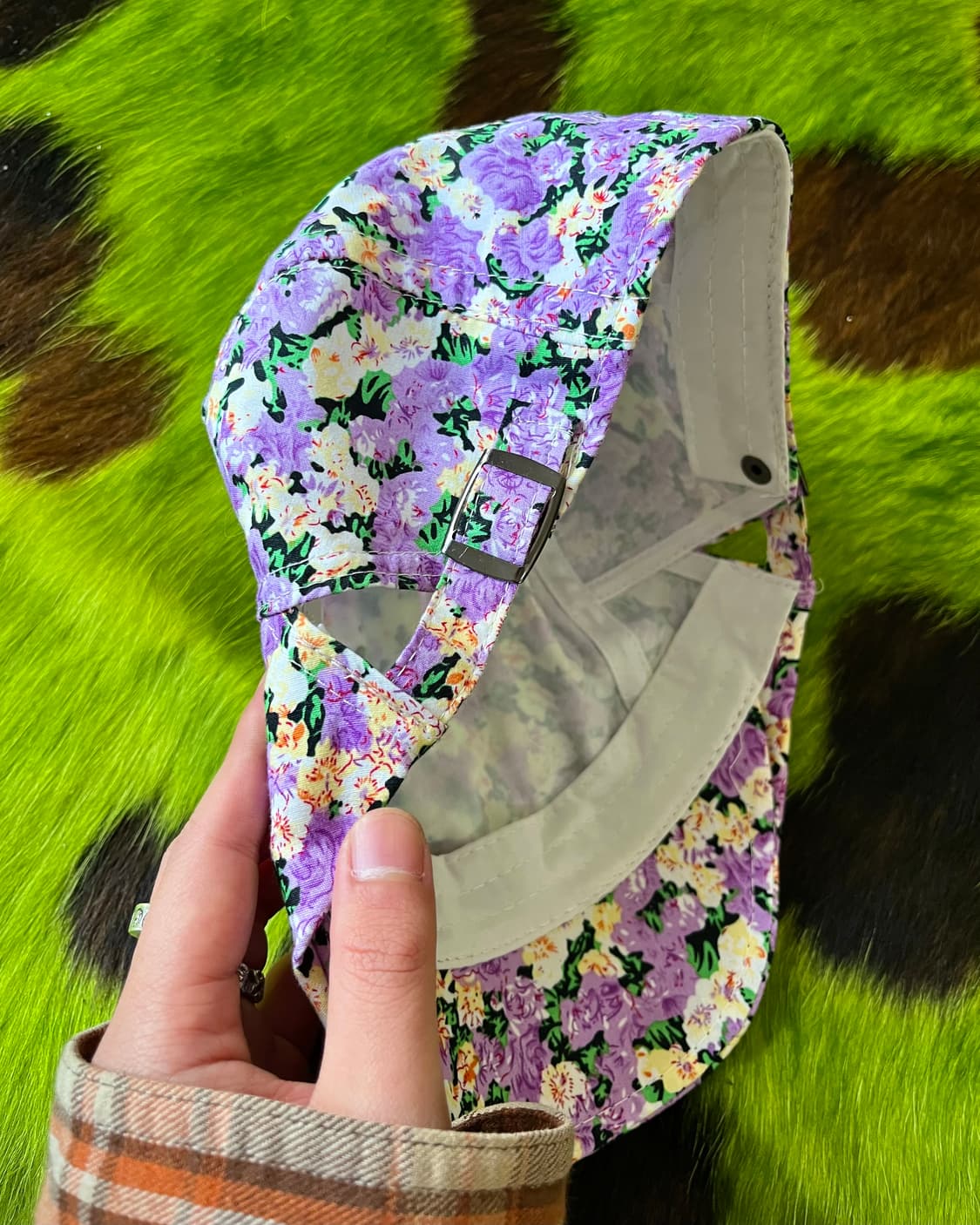 Jpn Vintage Floral Pattern Hunting Cap 상품이미지7