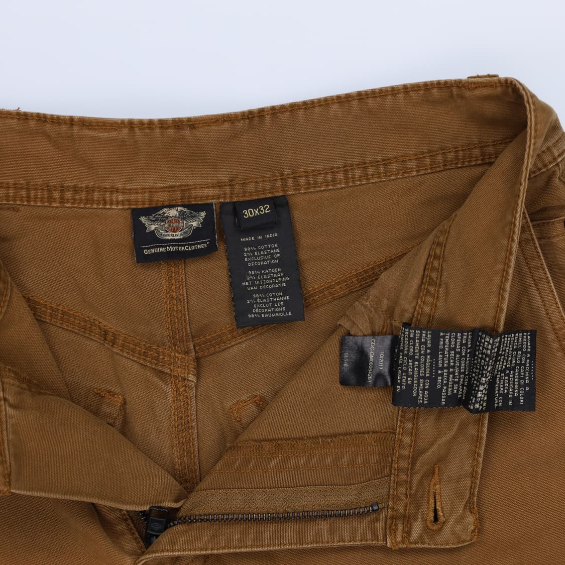 [30x32] 할리데이비슨 남성 더블니 자수 카고 팬츠 바지 N6919 상품이미지6