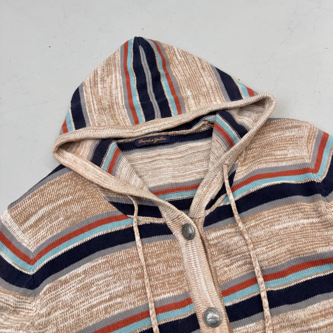 JPN 제팬 에스닉 후드 니트 가디건 상품이미지3