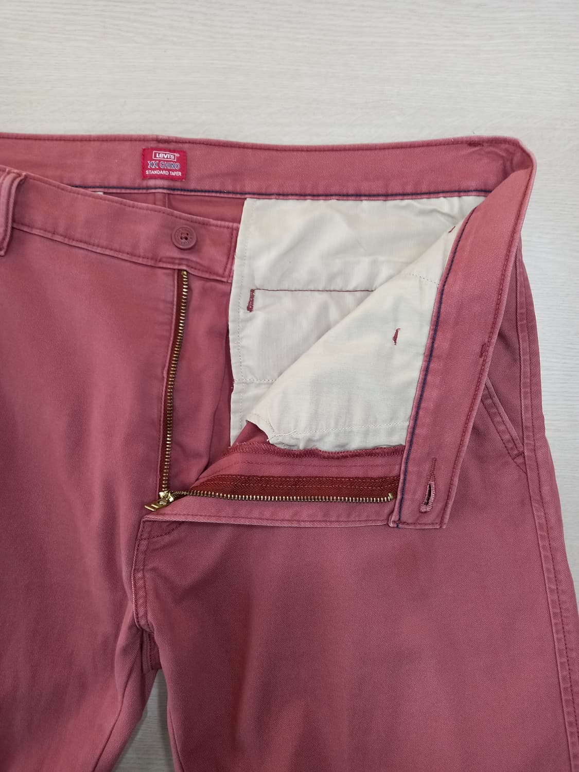 38 리바이스 스판 슬림일자 치노 챠콜핑크 38-150 상품이미지6