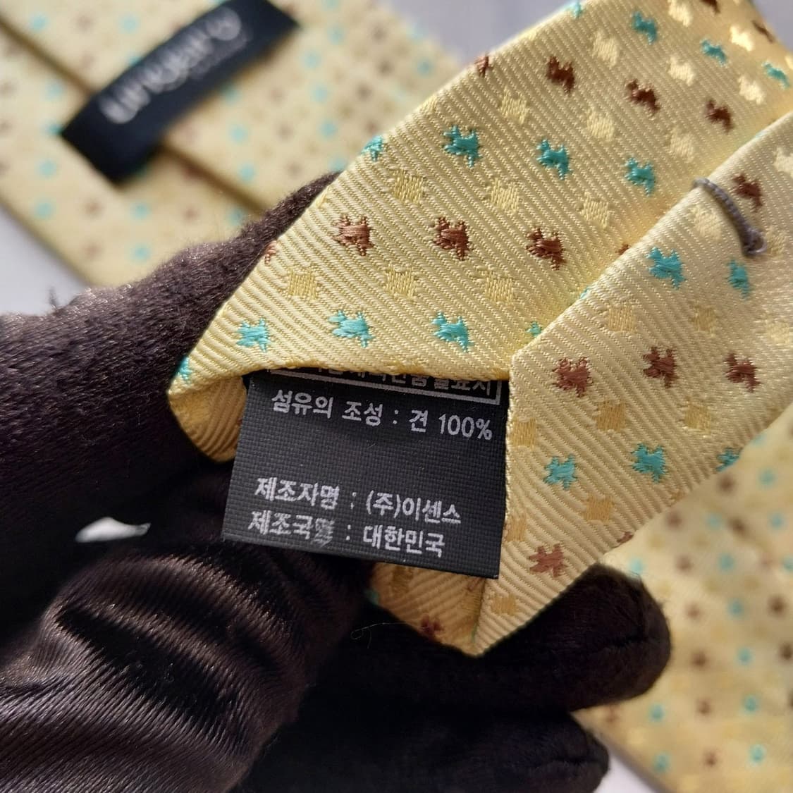 웅가로 넥타이 레몬 스몰 패턴 8.8cm A+등급 K2064 상품이미지10