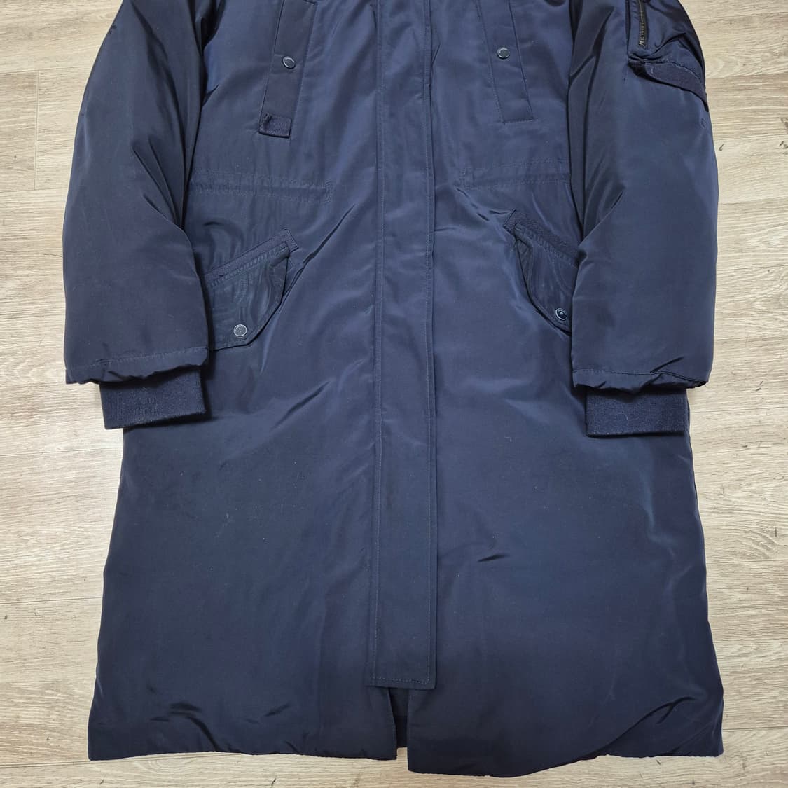 나인식스 뉴욕 여성 사이드포켓 덕다운 후드 롱패딩 점퍼 S(90) 상품이미지3