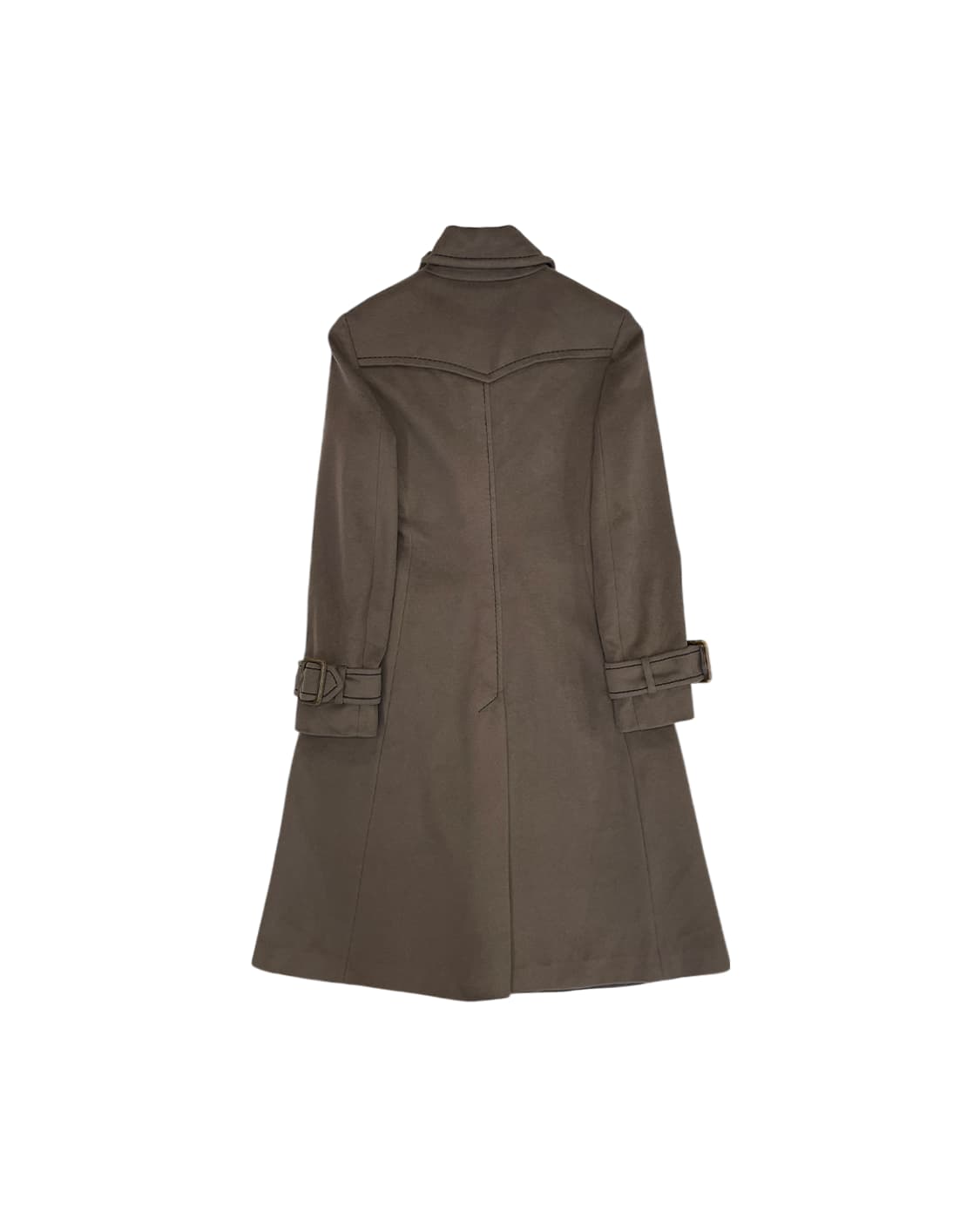 스포트막스 배트 윙 카라 더블 브레스트디드 코트 상품이미지5