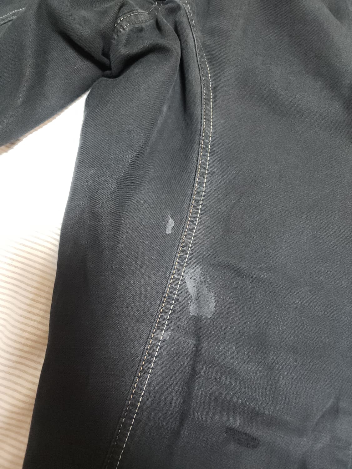 edwin black stitch detail cotton pants 상품이미지5