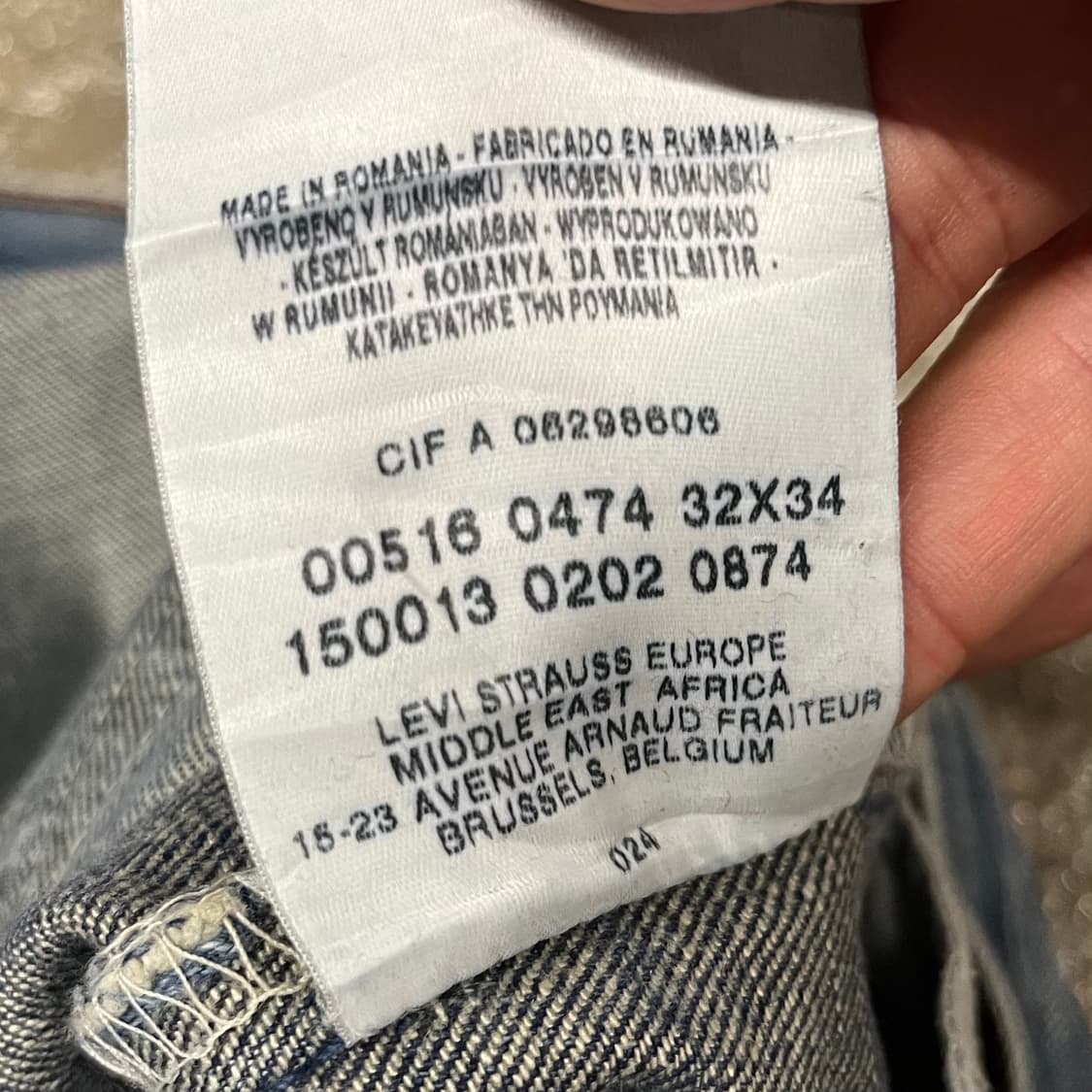 00s Levis516 슬림 플레어 부츠컷 (32-33“) 상품이미지6