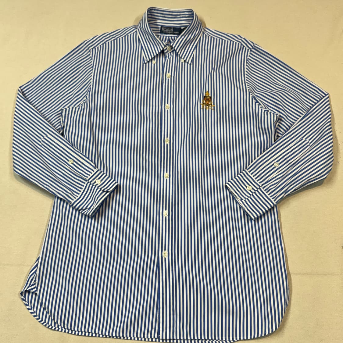 L) 폴로 랄프로렌 클래식 블루 스트라이프 포플린 셔츠 신형 상품이미지2