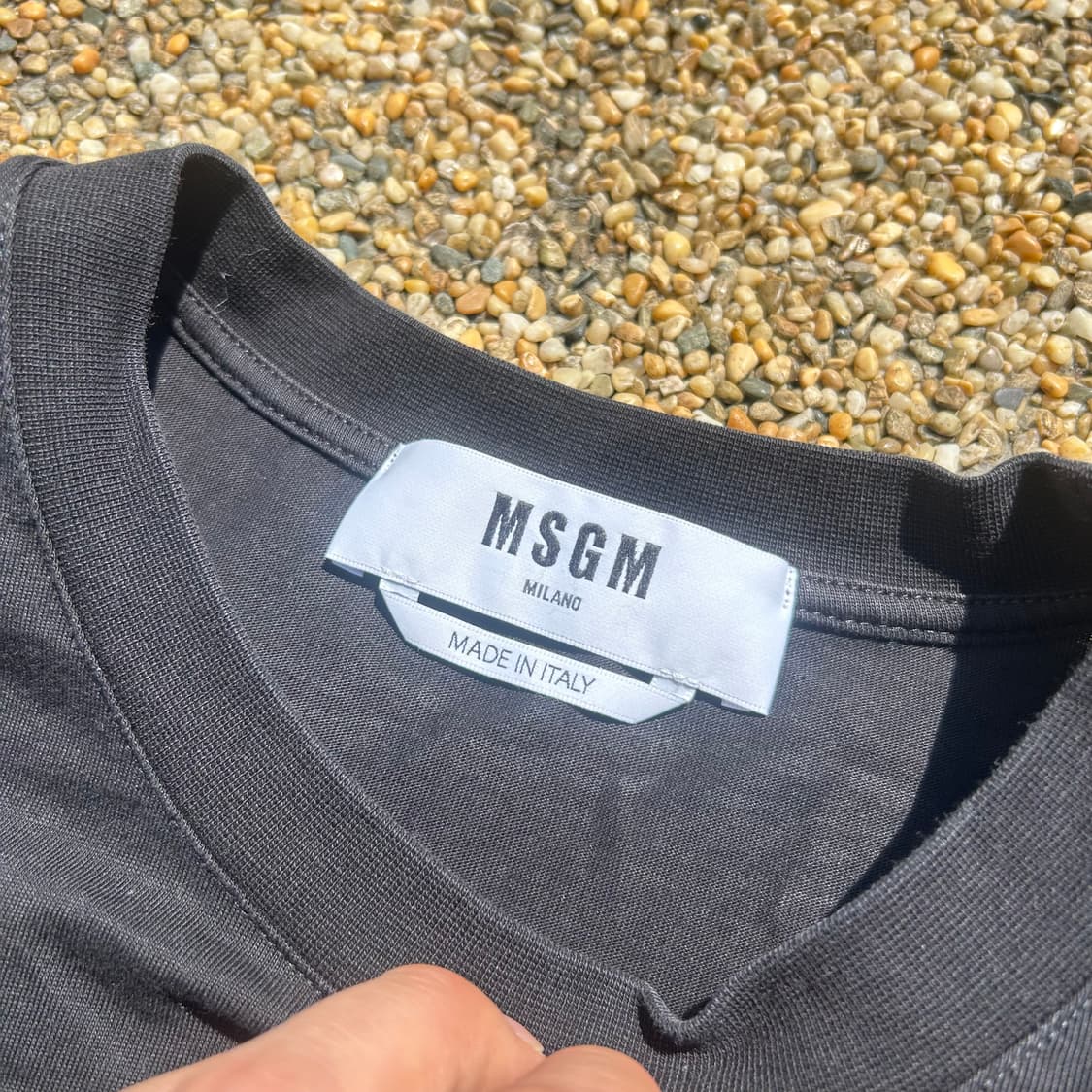 MSGM 21SS 실버로고 반팔 티셔츠 상품이미지4