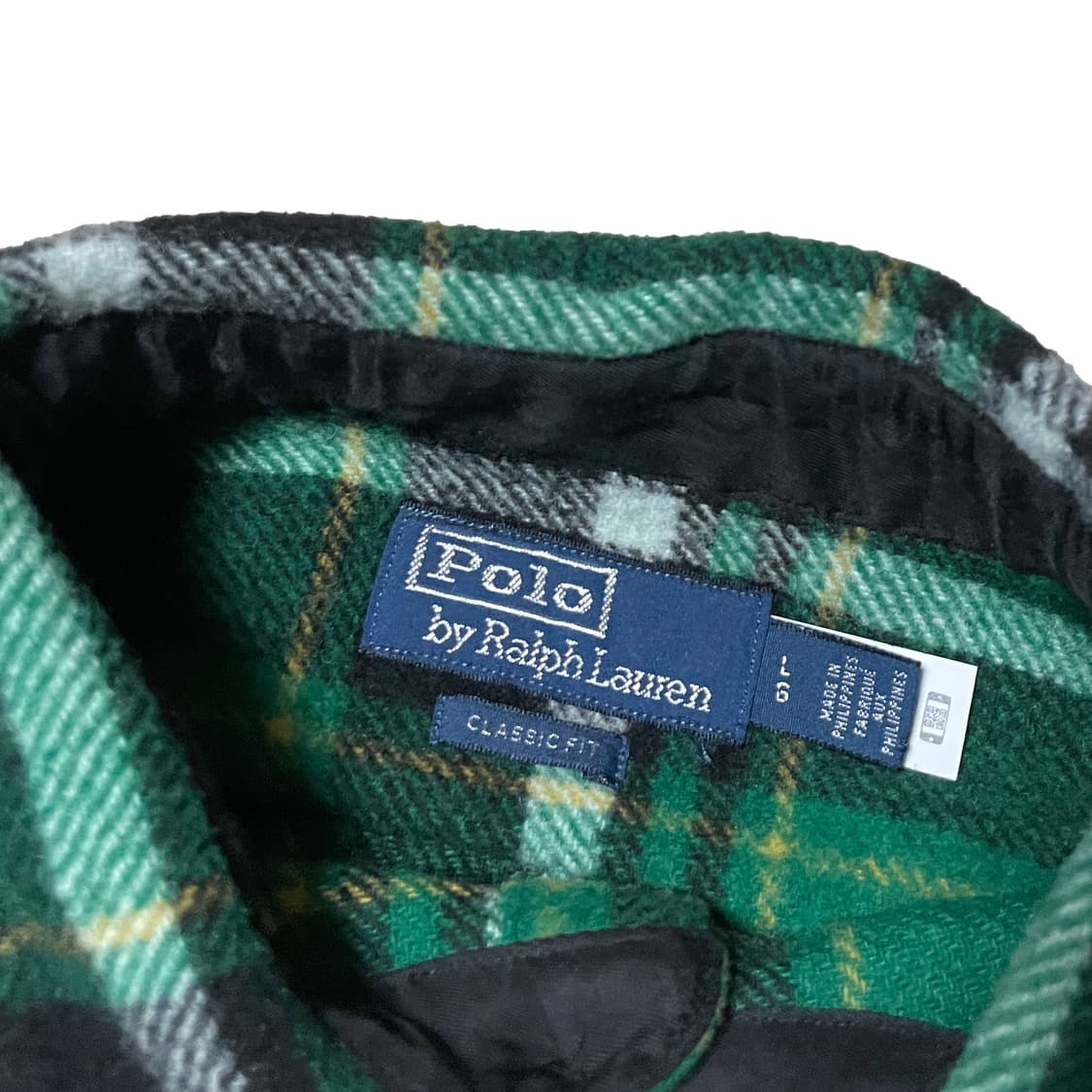 폴로 랄프로렌 플레이드 울 블랜드 오버셔츠 상품이미지5