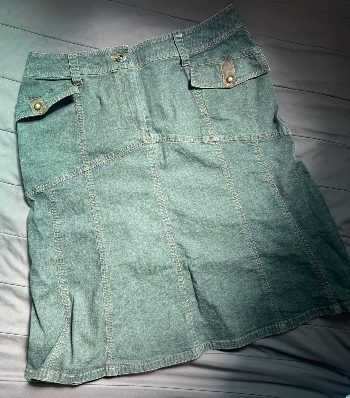 Leilian 흑청 치마 상품이미지1