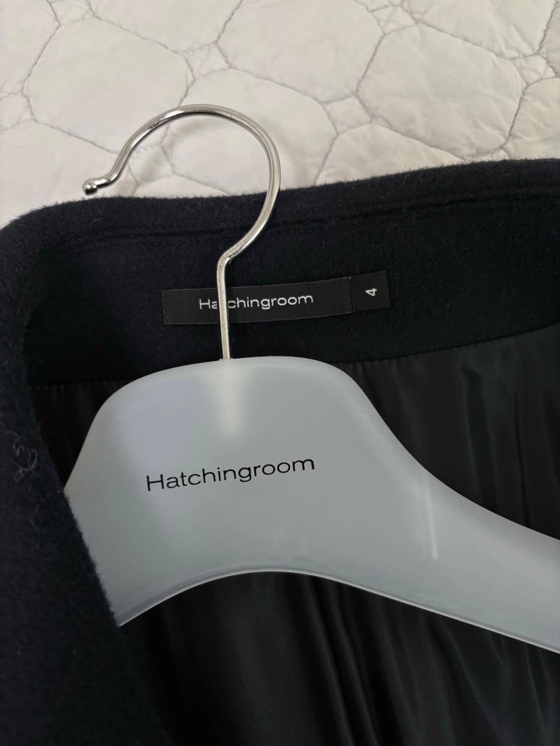 해칭룸 래글런(레글런) 슬리브 코트 네이비 상품이미지9