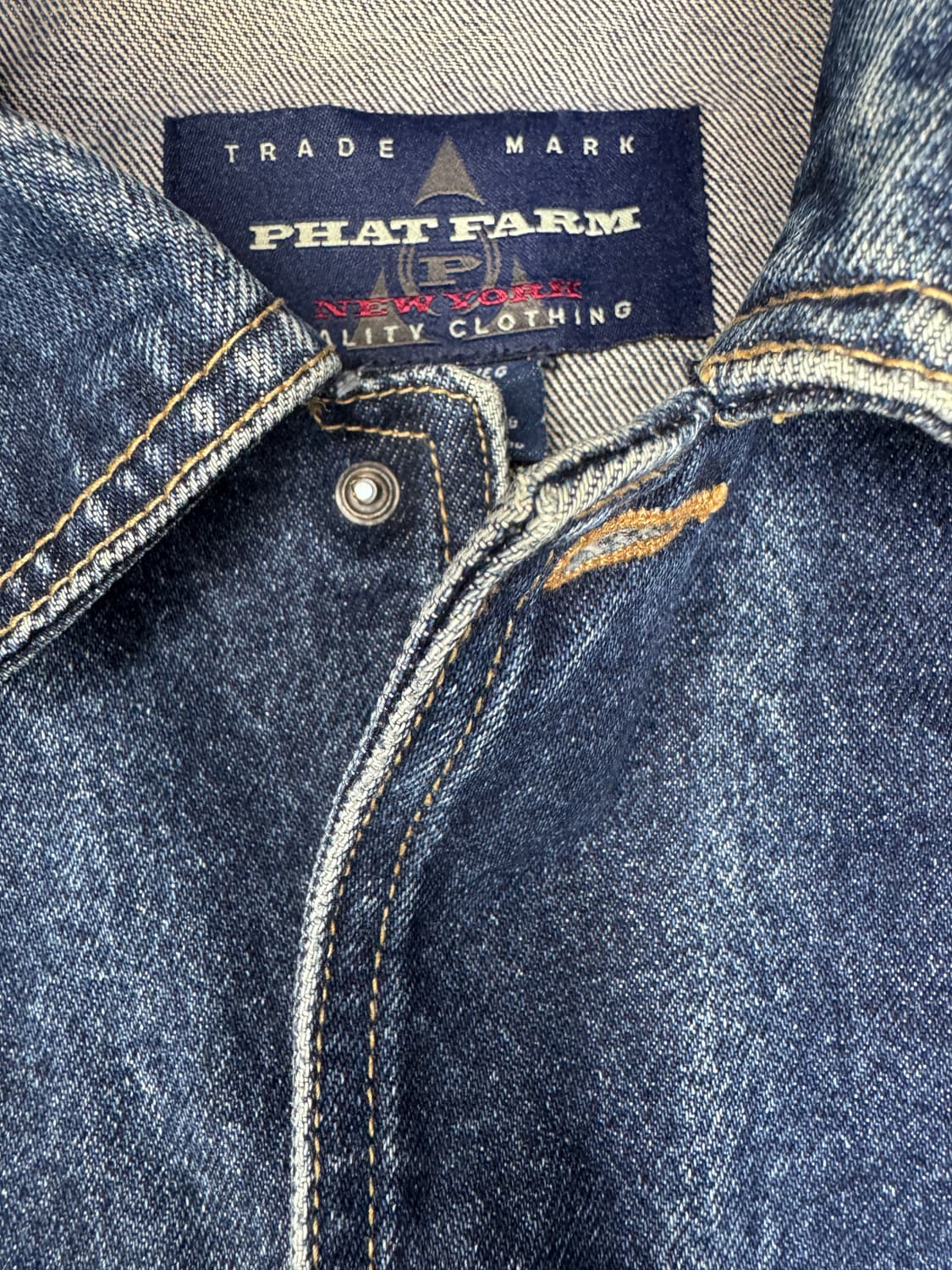 빈티지 90s 팻팜 PHAT FARM 데님 자켓 XL 상품이미지4