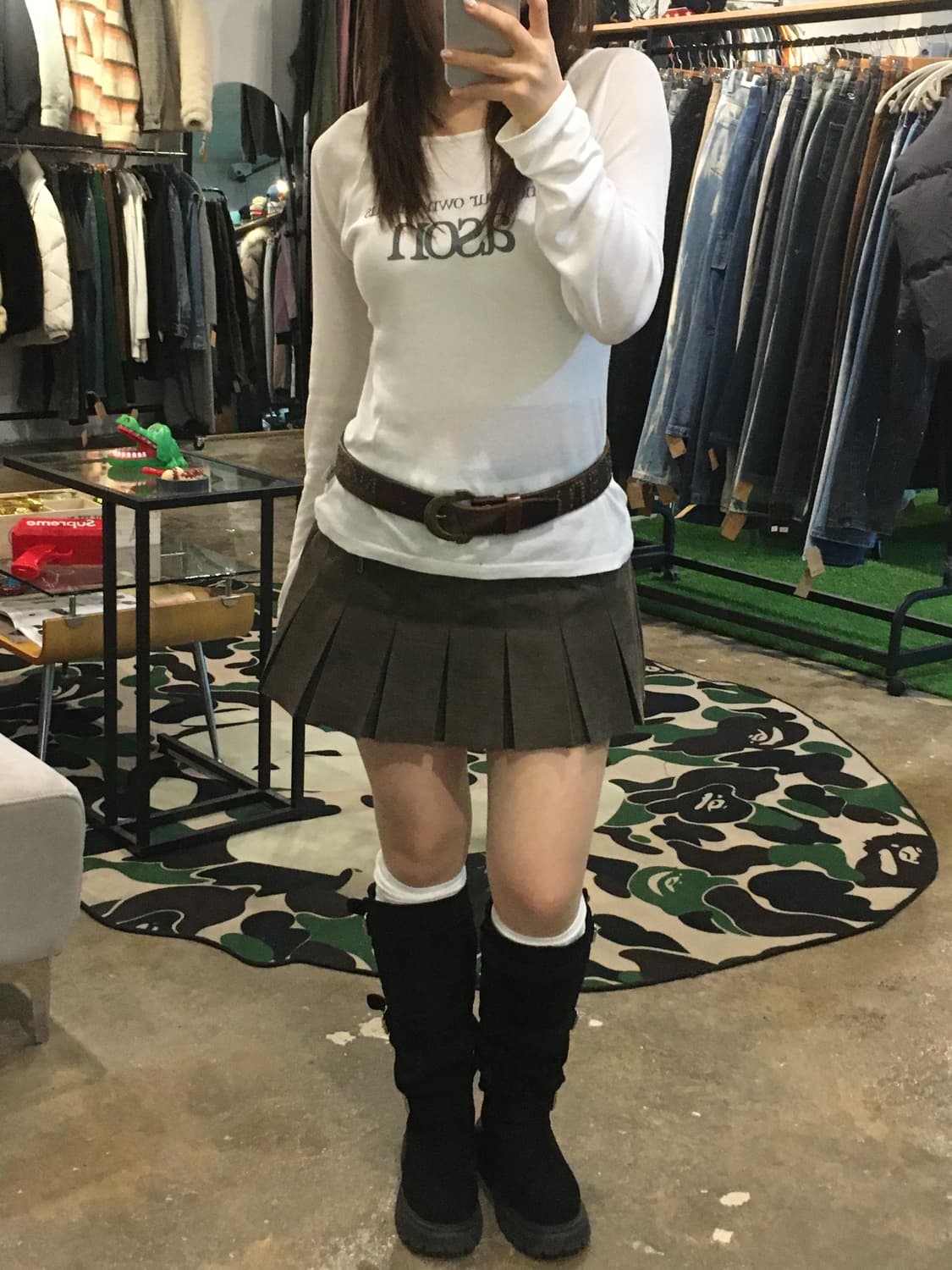 트루릴리전 빈티지 통가죽 벨트 상품이미지10