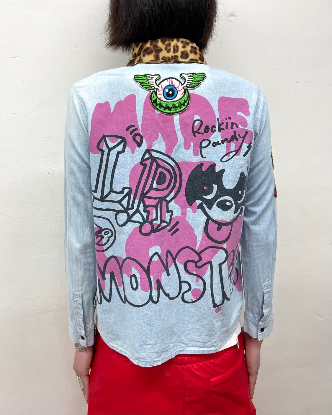 graffiti leopard fur love shirt 상품이미지5