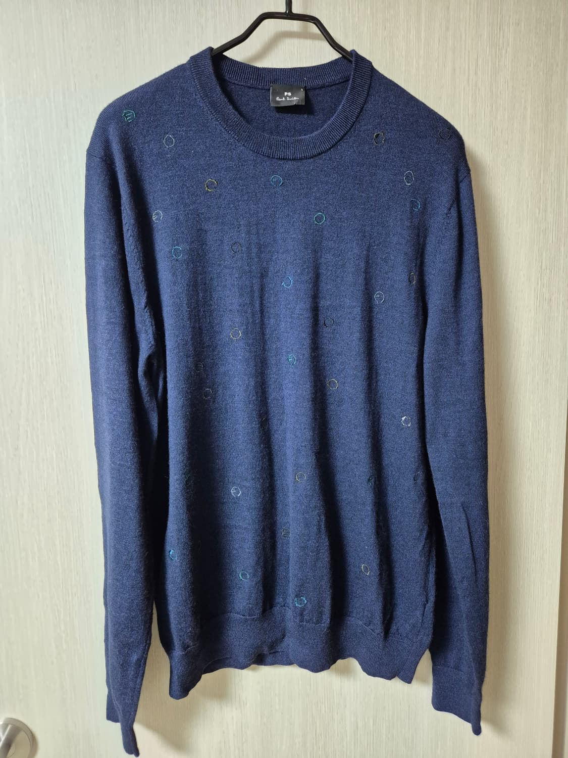 폴스미스  니트 스웨터 라운드니트 패턴 니트 라지 상품이미지1