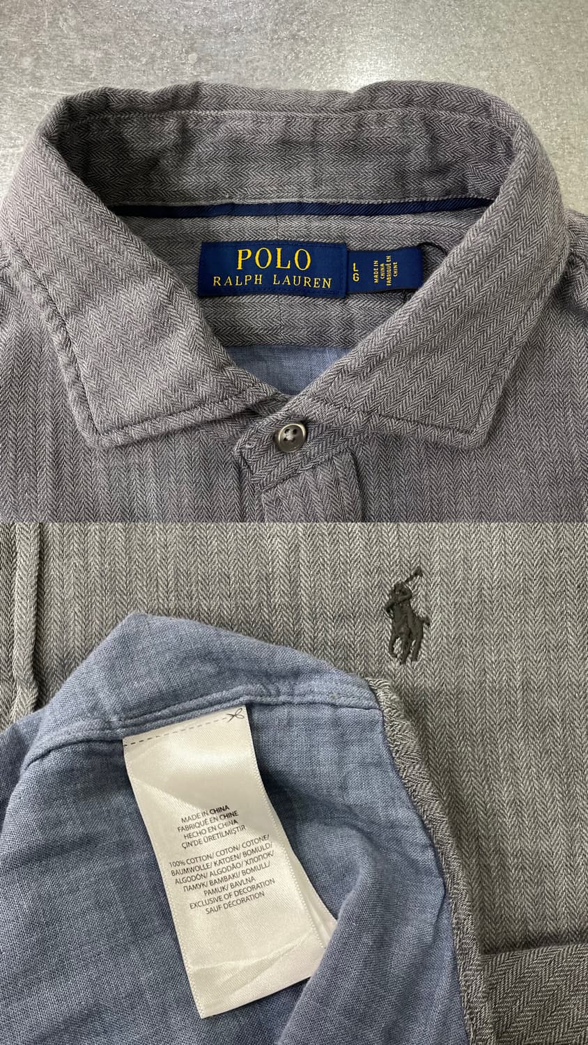 (L) POLO 폴로 랄프로렌 솔리드 셔츠  상품이미지9