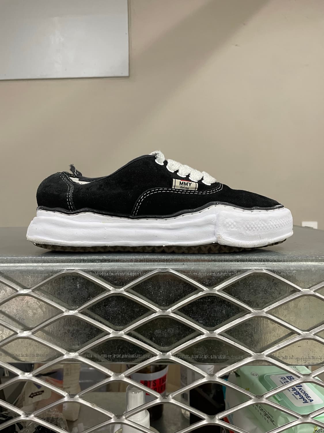 메종 미하라 야스히로 베이커 OG 캔버스 로우 블랙 37 (gr-4356 상품이미지4