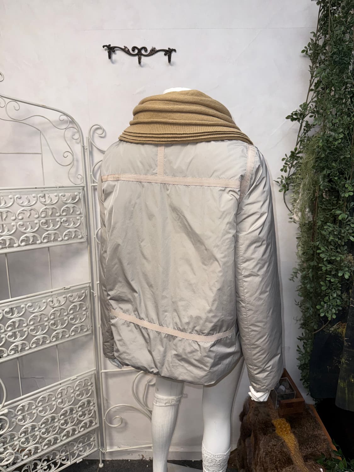 KUHO goosedown knit collar reversible 푸퍼 상품이미지8