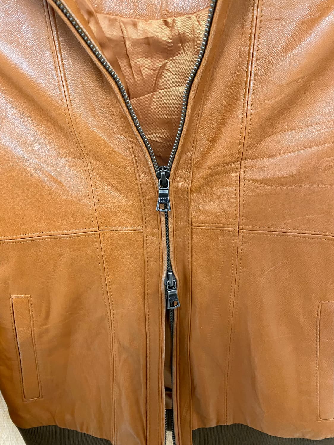 BEAMS BOY hooded leather jacket 양가죽 후드자켓 상품이미지8