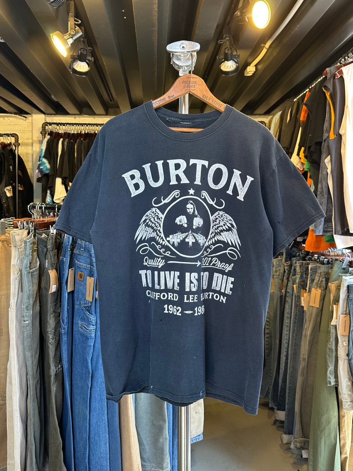 메탈리카 클리프 버튼 Cliff Burton 프린팅 티셔츠 상품이미지1
