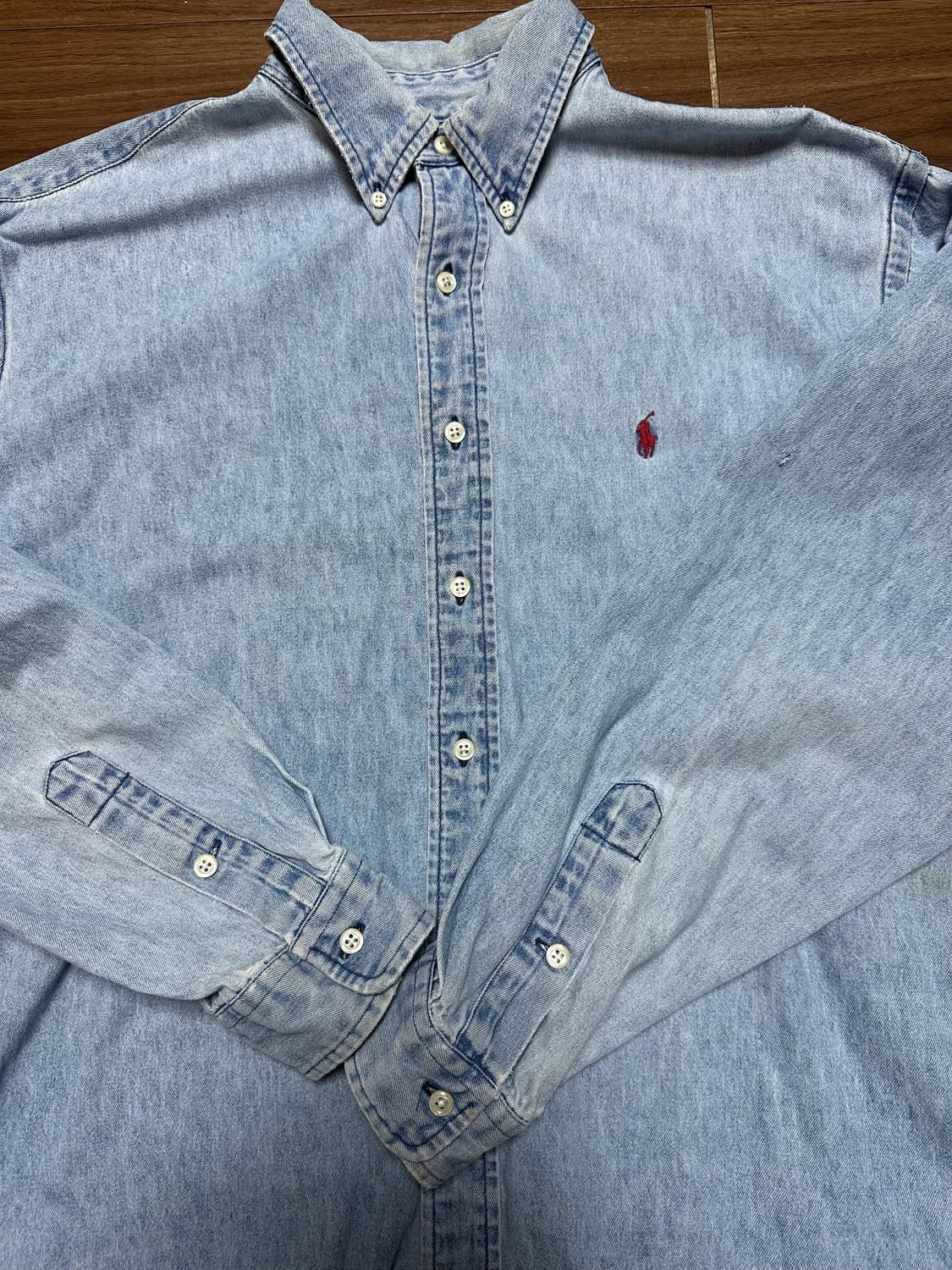 빈티지 폴로 데님셔츠 XL 상품이미지6