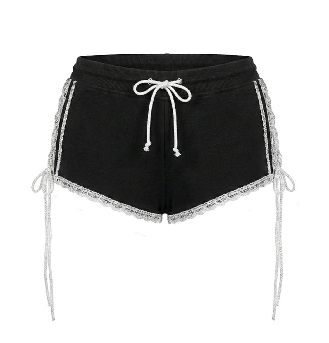 [새상품] 스키즘인듀싱 반바지 LACE SHORTS BLACK 상품이미지4