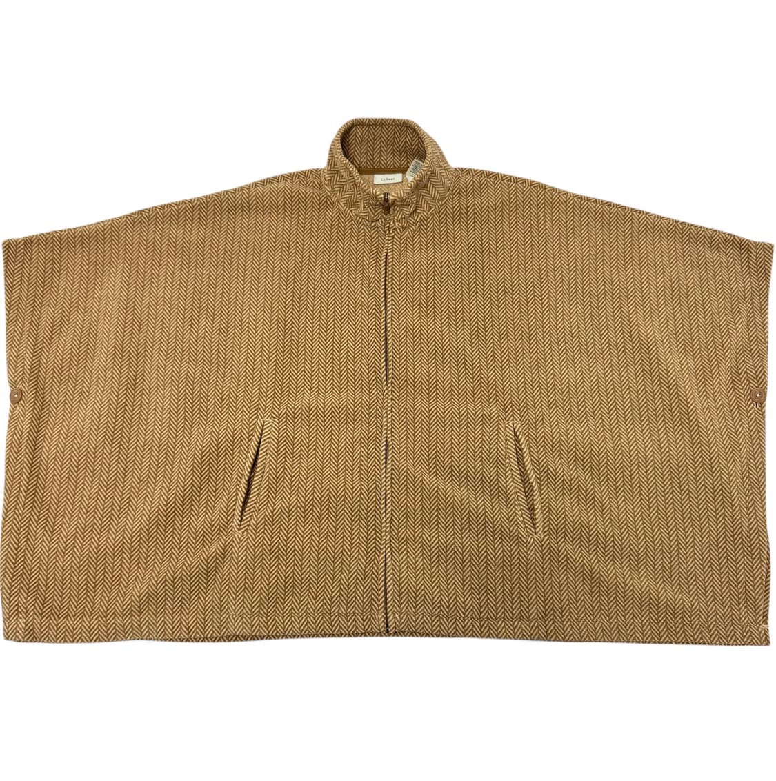 L.L.Bean 헤링본 패턴 플리스 판초 M 상품이미지1
