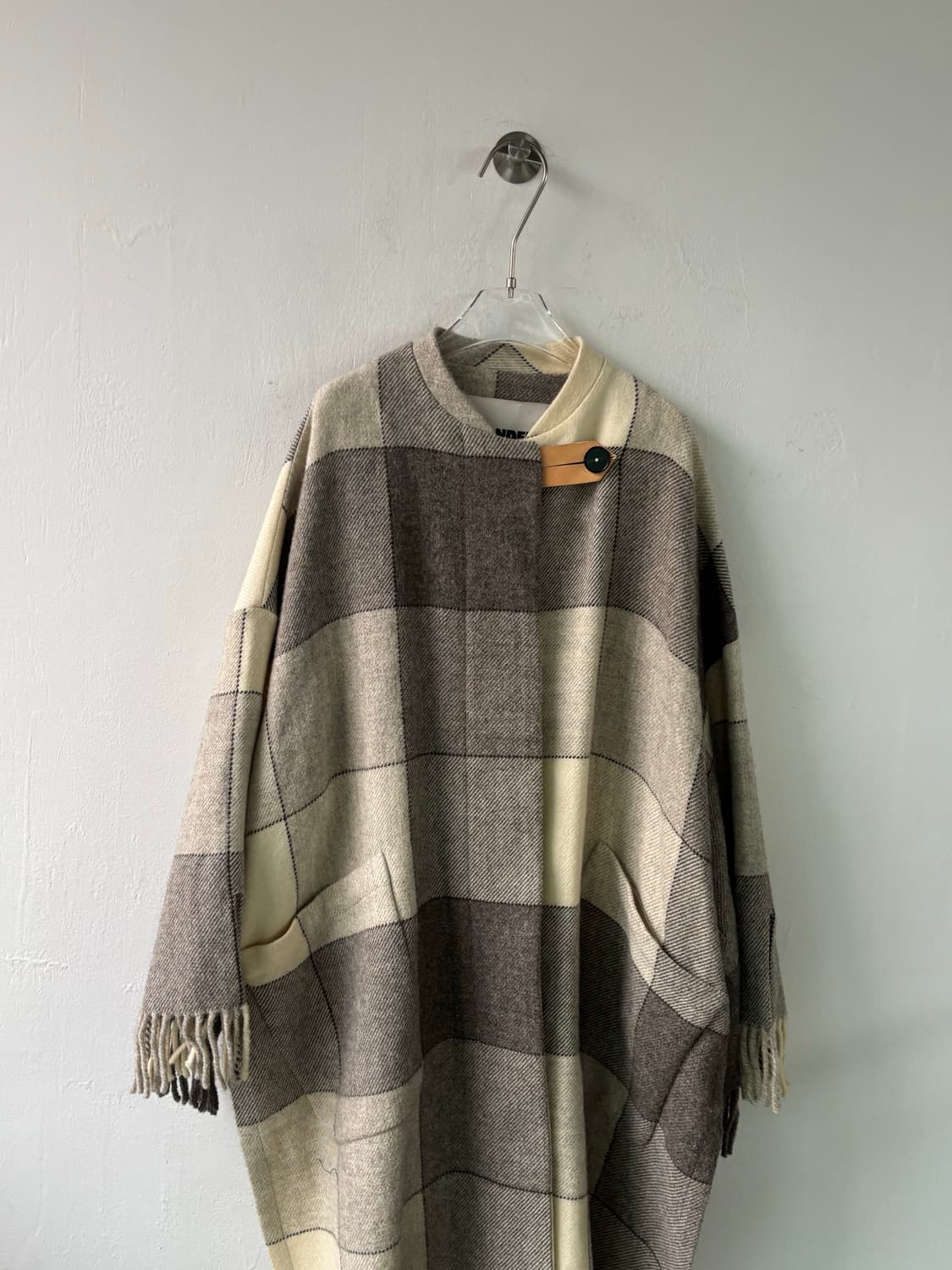 질샌더 19AW 런웨이피스 레더 트림 코트 상품이미지3