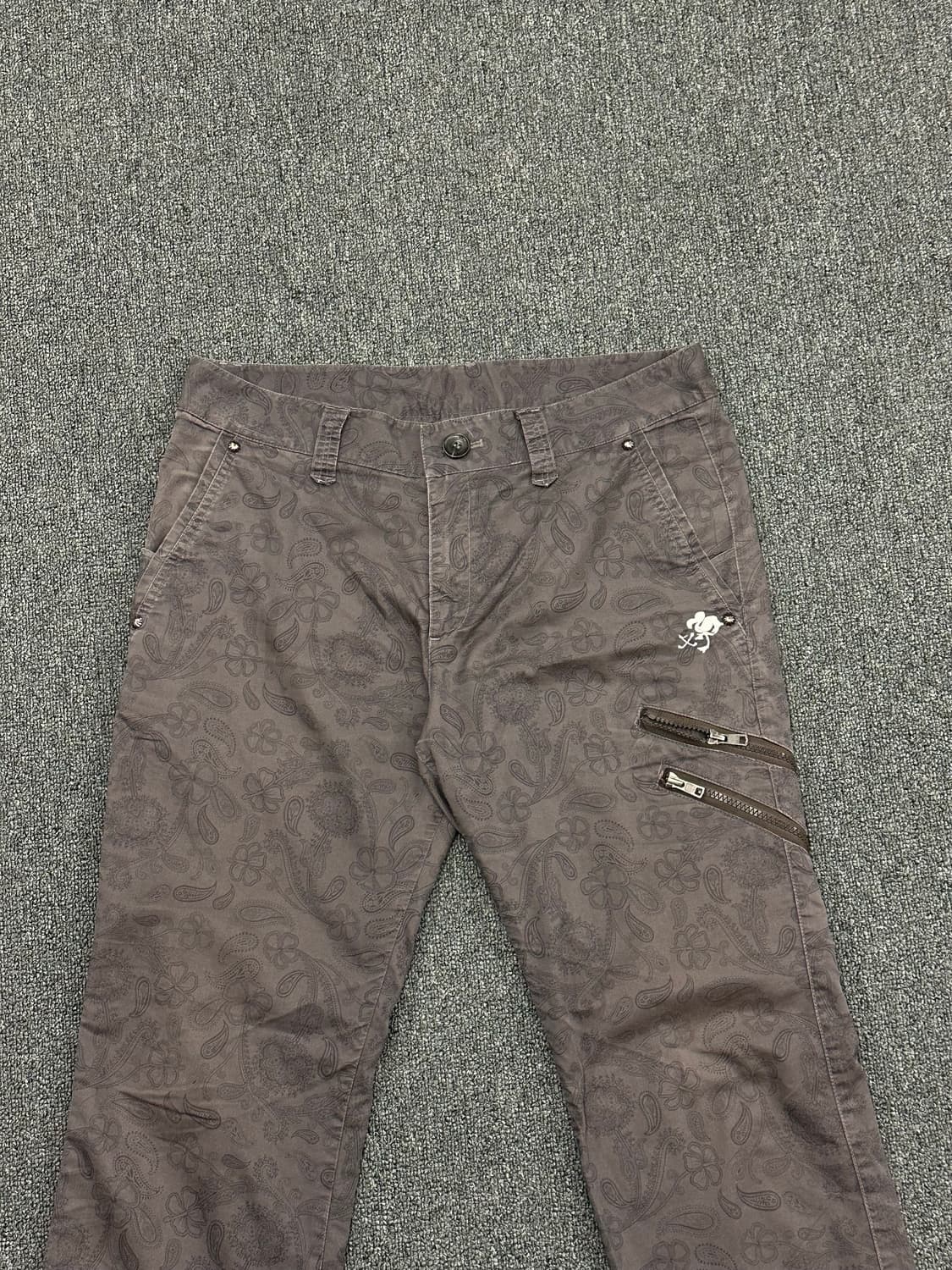 82)문양 자수 디테일 일본 y2k 빈티지 팬츠 상품이미지4